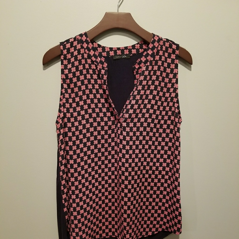 Stitch Fix Papermoon Fayette Mixed Material Blouse